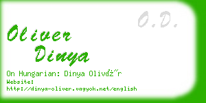 oliver dinya business card